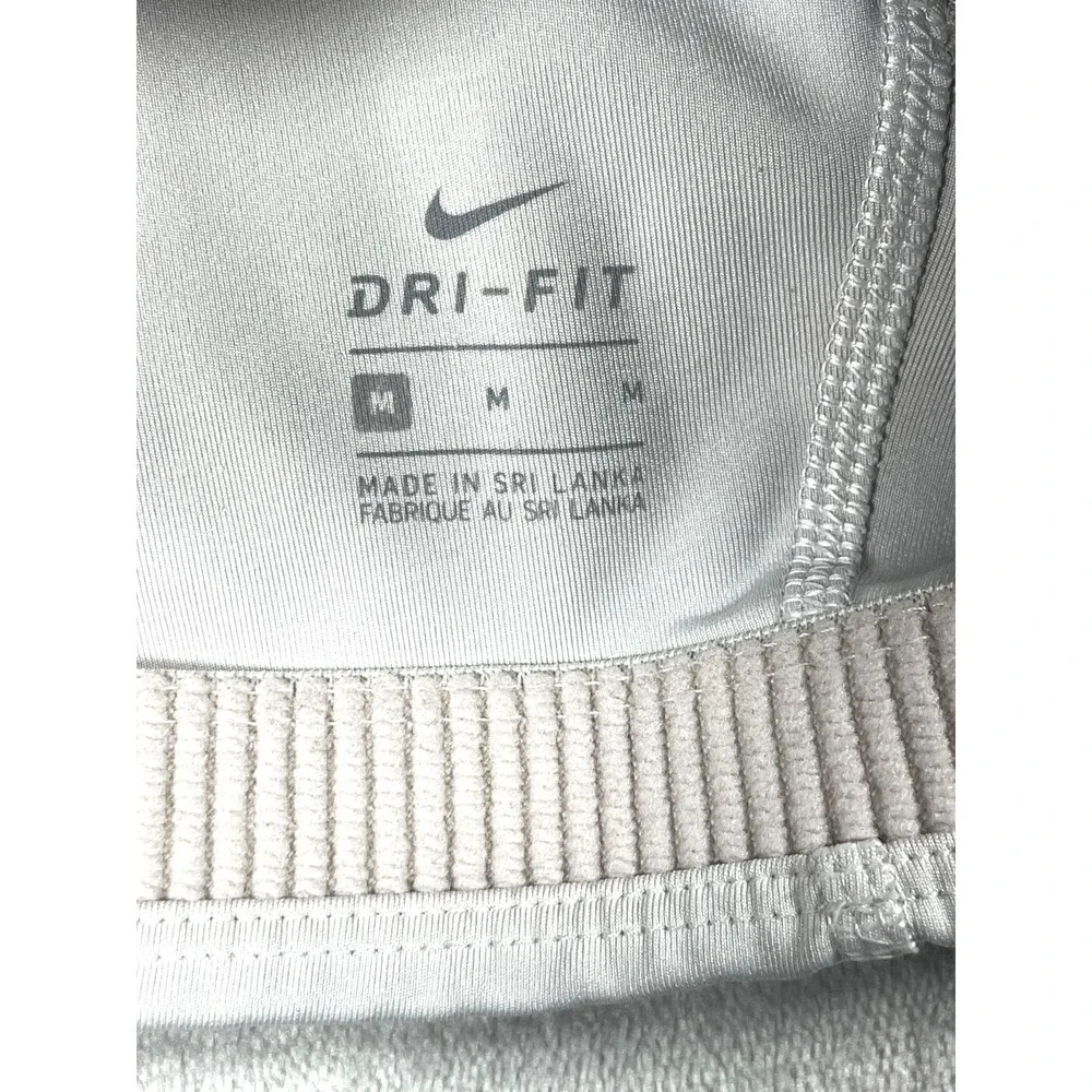 Nike Dri-FIT Sports Bra Women's Medium White Racerback Medium Support Athletic